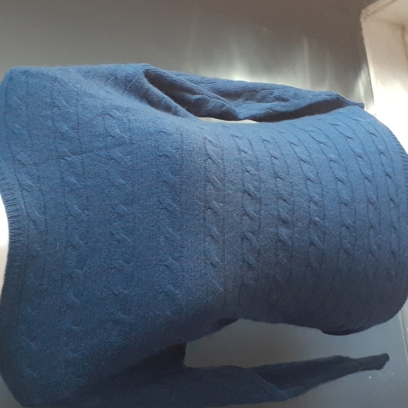 Lauren ralph Lauren blue cashmere and lambswool  blend sweater size medi… - Picture 3 of 11
